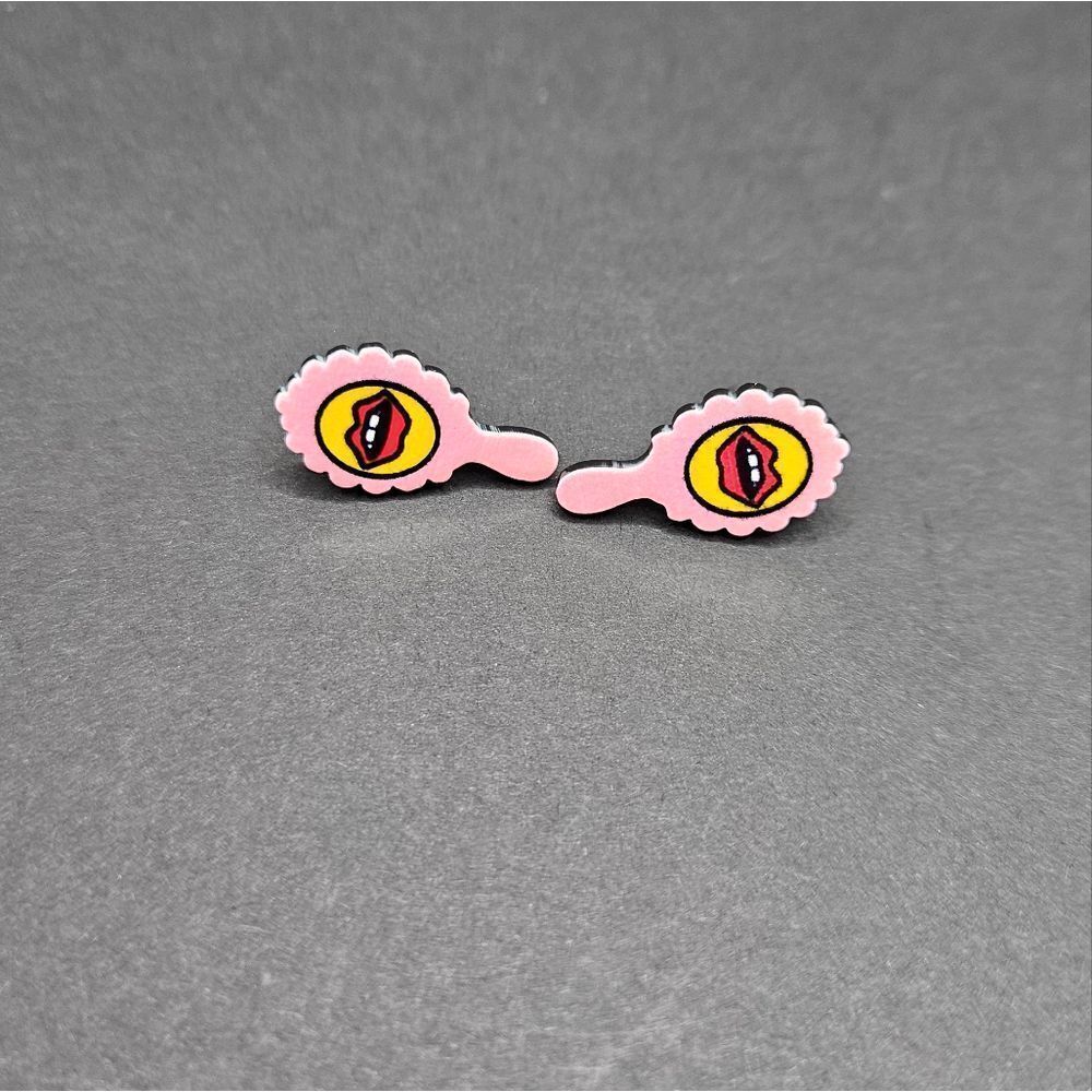 Lips Retro Design Stud Earrings